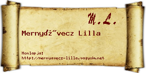 Mernyávecz Lilla névjegykártya